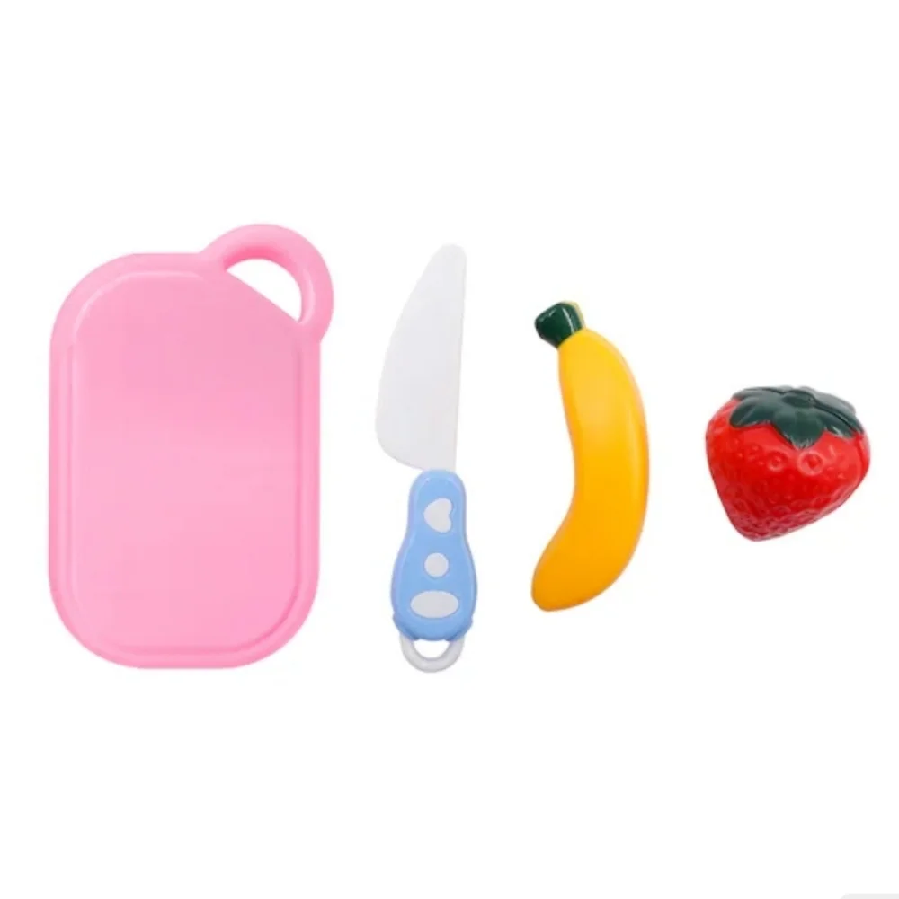 Kitchen Plastic Playsets Sliceable Food Cutting Fruits & Vegetables Set for Kids